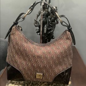 LARGE DOONEY & BOURKE NIKKI SHADOW CANVAS BAG